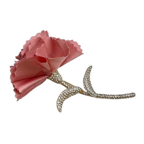 MKEMQXBEP Übertrieben Rote Rose Brosche for Frauen Anzug Mantel Pin Mode-Accessoires(Pink 1pc) von MKEMQXBEP
