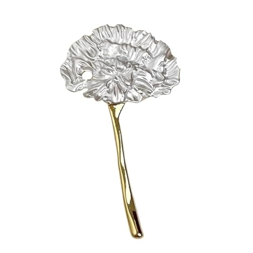 Vintage Löwenzahn Blatt Metall Broschen for Frauen Anzug Corsage Pins Mode Zubehör Party Schmuck(Mix 7CM 1PC) von MKEMQXBEP