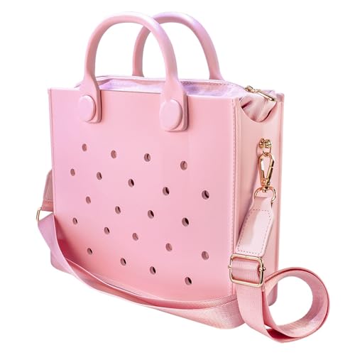 MKEMQXBEP Weiche Gummi Frauen Schulter Tasche Bunte Mode Strand Handtasche Sommer Stil Einkaufstaschen(C5 1PC) von MKEMQXBEP