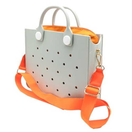 MKEMQXBEP Weiche Gummi Frauen Schulter Tasche Bunte Mode Strand Handtasche Sommer Stil Einkaufstaschen(C7 1PC) von MKEMQXBEP