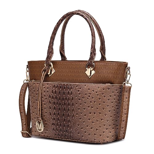 MKF Crossbody Umhängetasche für Damen – PU-Leder Tragegriff oben – geräumige Tote Satchel Handtasche Geldbörse M Charm Tan von Mia k MKF Crossbody Umhängetasche für Damen – PU-Leder Tragegriff oben – geräumige Tote Satchel Handtasche Geldbörse M Charm Tan von Mia k von MKF Collection