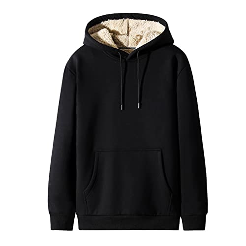 Herren Hoodie 3xl Fleece Sweatshirts Hoodie Rundhals Zipper Kapuzenpulli Sportshirts Schnell Trocknendes Atmungsaktive Sportswear Outdoorjacke Softshelljacke Pulli Wintermantel Sweatjacke Blusen Tops von MKIU9