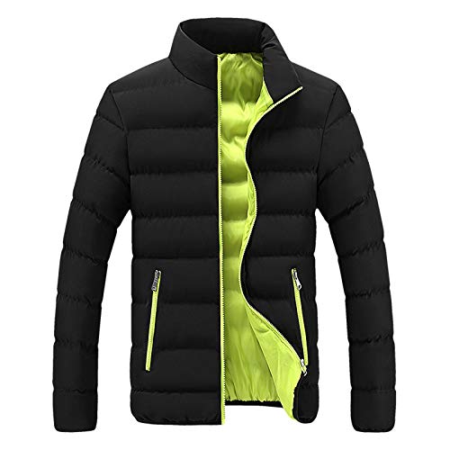 Leichte Steppjacke Herren Softshelljacke Gesteppte Stehkragen Thermojacke Ultra-Leichte Jacke Reißverschluss Hybridjacke Herrenjacke Übergangsjacke Kapuzenpullover Slim Fit Wintermantel für Männer von MKIU9