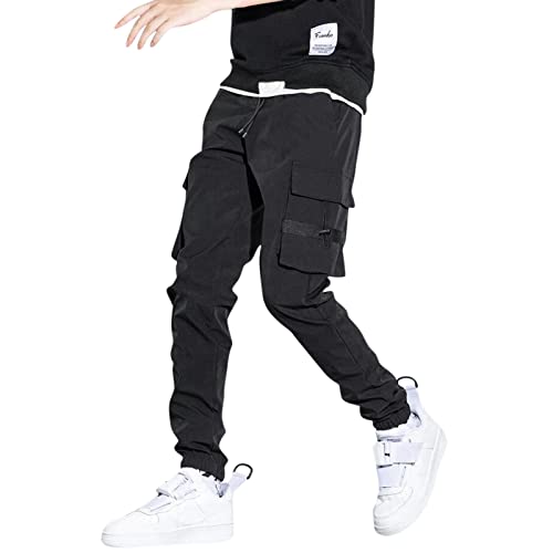 MKIU9 Laufhose Herren Lang 2 in 1 Outdoorhose Jogging-Hose Trekkinghose Freizeithose Chinohose Elastische Taille Stretch Trainingshose Große Größe Wandernhose Arbeitshose Cargohose Funktionshose von MKIU9