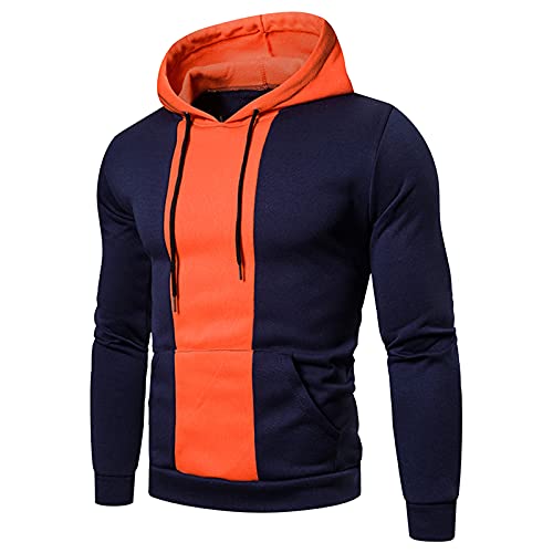 Pullover Herren Winter Modern Kapuzenjacke mit Kapuze Fleece Innenseite Kapuzenpulli Freizeit Lose Sportlicher Sweatshirt Langarmshirt Softshelljacke Pulli Männer Komfortable Passform Winterjacke von MKIU9