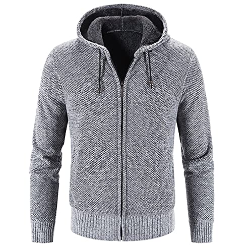 Pullover Herren mit Kapuze Winter Rundhals Streetwear Ohne Kapuze Sweatshirts Kapuzenpullover Oversized Classic Sweatshirt Outdoorjacke Langarmshirt Softshelljacke Pulli Softshell Bequemes Winterjacke von MKIU9