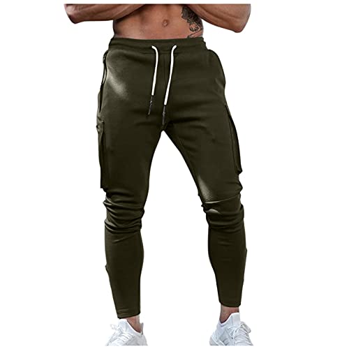 Trekking Hose Herren XXL Sweathose Trekkinghose Tactical Hosen Outdoorhose Herrenhose Winddicht Atmungsaktive Chinohose Männer Bequem Weich Arbeitshose Wandernhose Cargohose Funktionshose von MKIU9