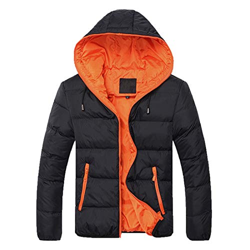 Übergangsjacke Herren Windbreaker Trainingsjacke Loose Fit Jacke Daunenjacke Kapuzenpullover Große Größe Atmungsaktiv Hybridjacke Steppjacke Thermojacke Parka Coat Mantel Winter Funktionjacke von MKIU9