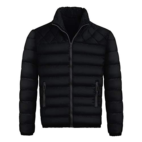 Wintermantel Herren Warm Sale Softshelljacke Wintermantel Stehkragen Daunenjacke Wasserdicht Hybridjacke Pufferjacke Daunenmantel Herrenjacke Thermojacke Winterjacke Baumwolle Warm Mantel von MKIU9