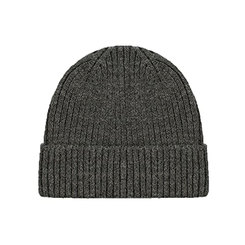 Wintermütze Herren Warm Merino Beanie Laufmütze Thermo Warm Schirmmütze Gestrickte Fahrradmütze Weich Bequem Mütze Fleecefutter Slouch Mützen Übergangsmütze für Täglich, Laufen, Skifahren, Radfahren von MKIU9