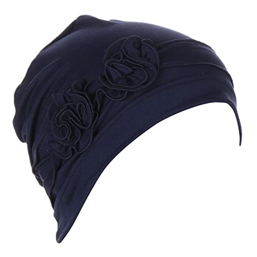 Blumenkopf-Hut-Kappe Ethnischer böhmischer Blumen-Haar-Abdeckungs-Verpackungs-Turban-Kopfbedeckungs-Turban-Kappe Plissee-Hut Fahrrad Anzug Männer von MKIUHNJ