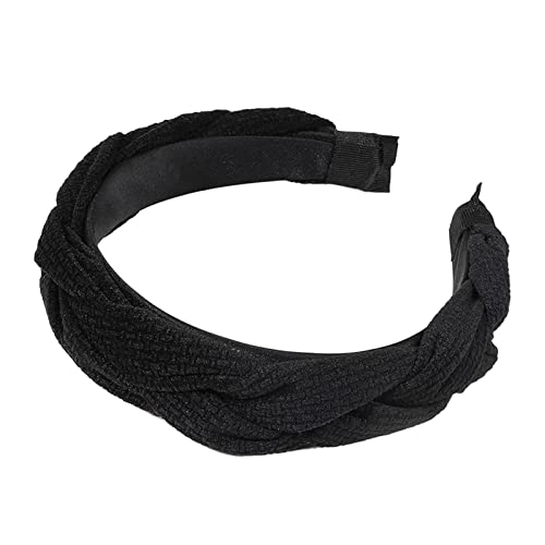 Breiter Haarreifen Damen Flanell-Stirnband, geknotetes Stirnband, Haarschmuck, Gesichtswasch-Stirnband Frottee Stirnband Ohren von MKIUHNJ