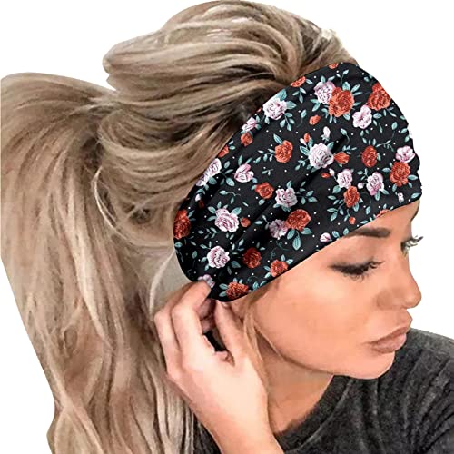 Breites Haarband Damen Männer Frauen Lässiges Training Sport Stirnband Laufen Yoga Elastisches Haarschmuck Stirnband Kostüm Herren von MKIUHNJ