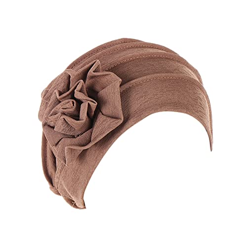 Ethnische böhmische Blumen-Haar-Abdeckungs-Verpackungs-Turban-Kopfbedeckungs-Turban-Kappe für Frauen-Hut-Kappe es Schweißband Set von MKIUHNJ