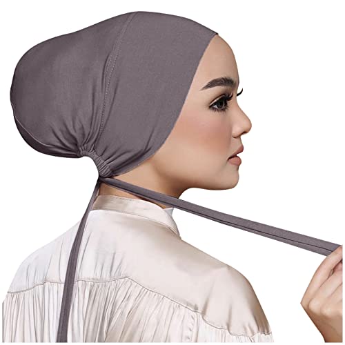 Frauen Casual Solid Color Multicolor Elastische Bandage Lace Up Bottom Muslim Hijab Tennisbekleidung Damen von MKIUHNJ