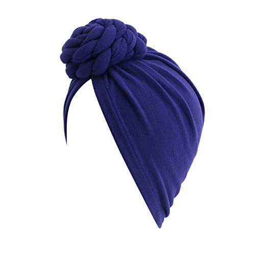 Frauen Turban-Stirnband Frauen Kopftuch Hut Mütze Haar Schal Turban Kopftuch Turban Hüte Kopfbedeckung Stirnband Wolle von MKIUHNJ