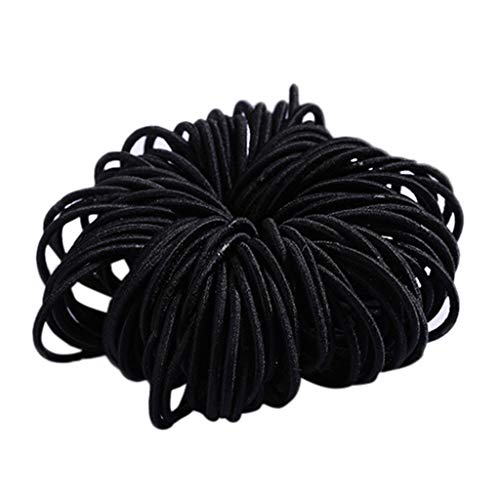 Haarreif Damen Mädchen 100 Stück 3 cm Nylon-Nylon-Haarklebeband Haarseil-Farbschmuck Sportanzug Für Damen von MKIUHNJ