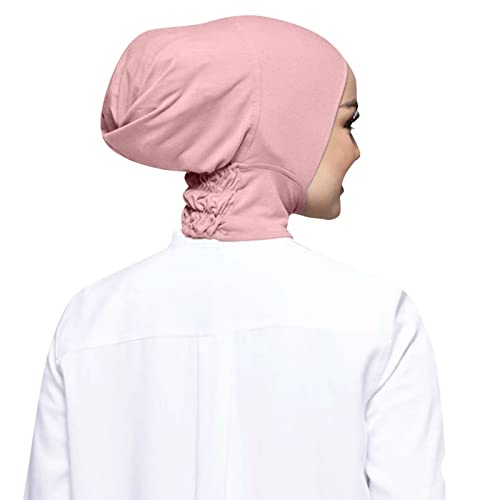 Lässige, einfarbige, elastische Kappe für Damen, hochelastischer, muslimischer Latz für Damen, Hijab Armee Ausrüstung Kinder von MKIUHNJ