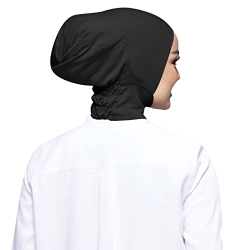 Lässige, einfarbige, elastische Kappe für Damen, hochelastischer, muslimischer Latz für Damen, Hijab Armee Ausrüstung Kinder von MKIUHNJ