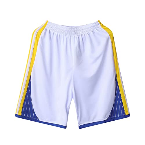 MKIUHNJ Kurze Sporthose Herren Sportliche Basketballshorts für Herren, Mesh, schnell trocknend, Activewear mit Taschen Jogginghose Damen 50 von MKIUHNJ