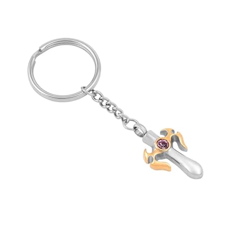 MKJFRLLSA Edelstahl Schlüsselanhänger Einäscherung Urne Anhänger Memorial Asche Halter Andenken Schlüsselanhänger Urne Medaillon von MKJFRLLSA