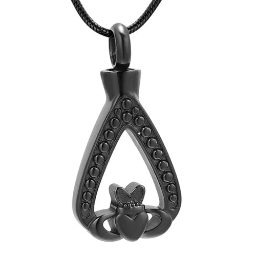 MKJFRLLSA Edelstahl Wasser Tropfen Einäscherung Anhänger Memorial Halskette Asche Halter Urne Beerdigung Andenken Schmuck von MKJFRLLSA