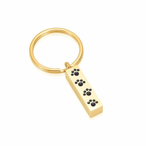 MKJFRLLSA Einäscherung Anhänger Urnen Schlüsselanhänger Würfel mit Pfotenabdruck Für Hund Katze Haustier Asche Edelstahl Memorial Schmuck Schlüsselanhänger MKJFRLLSA Einäscherung Anhänger Urnen Schlüsselanhänger Würfel mit Pfotenabdruck Für Hund Katze Haustier Asche Edelstahl Memorial Schmuck Schlüsselanhänger von MKJFRLLSA