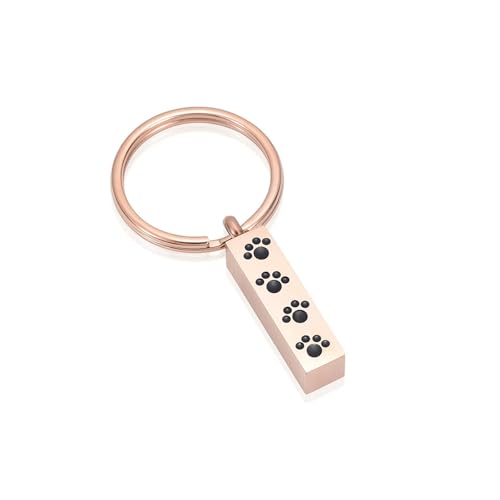 MKJFRLLSA Einäscherung Anhänger Urnen Schlüsselanhänger Würfel mit Pfotenabdruck Für Hund Katze Haustier Asche Edelstahl Memorial Schmuck Schlüsselanhänger MKJFRLLSA Einäscherung Anhänger Urnen Schlüsselanhänger Würfel mit Pfotenabdruck Für Hund Katze Haustier Asche Edelstahl Memorial Schmuck Schlüsselanhänger von MKJFRLLSA