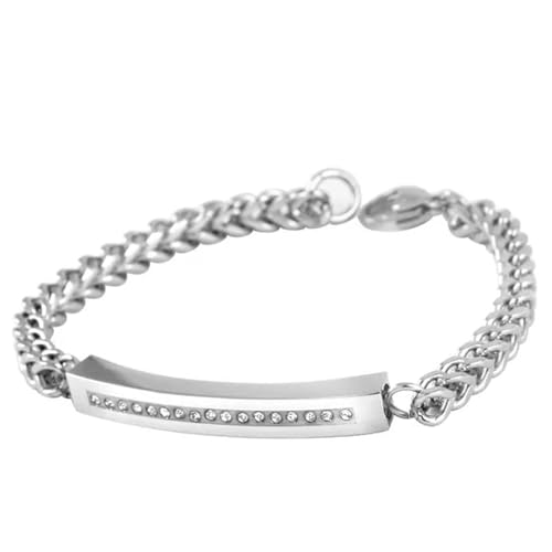 MKJFRLLSA Einäscherung Armband für Asche Edelstahl Andenken Schmuck Charm Memorial Armreif Asche Urne Armband für Männer von MKJFRLLSA