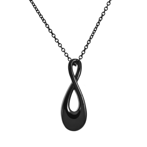 MKJFRLLSA Einäscherung Halskette für Asche Edelstahl Anhänger Asche Halter Gedenkschmuck von MKJFRLLSA