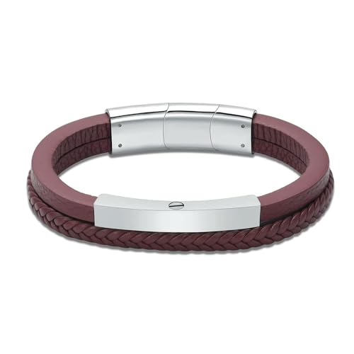 MKJFRLLSA Einäscherung Schmuck Geflochtene Urne Armband für Asche für Männer Jungen Herren handgemachtes geflochtenes Seil zweireihiges Urnenarmband von MKJFRLLSA