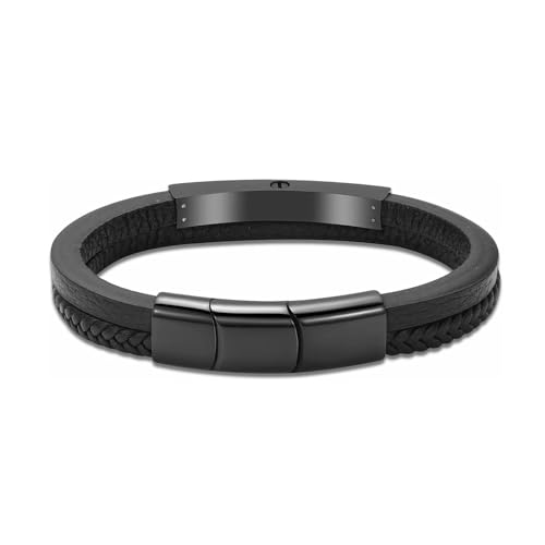 MKJFRLLSA Einäscherung Schmuck Geflochtene Urne Armband für Asche für Männer Jungen Herren handgemachtes geflochtenes Seil zweireihiges Urnenarmband von MKJFRLLSA
