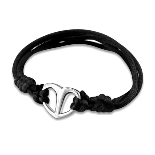 MKJFRLLSA Einäscherung Schmuck für Asche Edelstahl Urne Armreif Herz Einäscherung Urne Armband Asche Halter von MKJFRLLSA