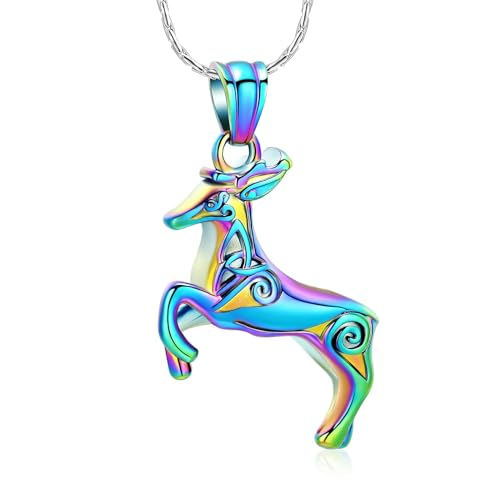 MKJFRLLSA Einäscherung Schmuck für Asche Memorial Urne Halskette Anhänger Geliebte Menschen Haustier Asche Halter Andenken Geschenk für Frauen Männer von MKJFRLLSA