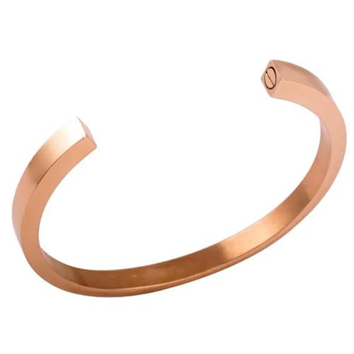 MKJFRLLSA Einäscherungsschmuck für die Asche eines geliebten Menschen Edelstahl Gedenkurne Armreifen Einäscherungsschmuck Frauen Armbänder von MKJFRLLSA