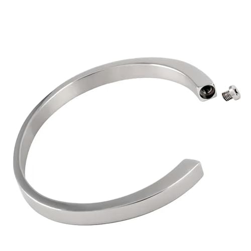 MKJFRLLSA Einäscherungsschmuck für die Asche eines geliebten Menschen Edelstahl Gedenkurne Armreifen Einäscherungsschmuck Frauen Armbänder von MKJFRLLSA
