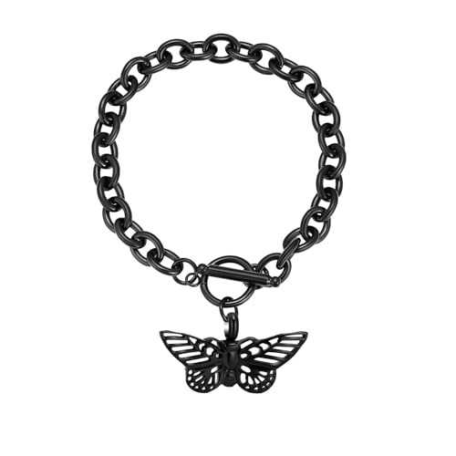 MKJFRLLSA Feuerbestattung Armband Urne Schmuck für Asche Schmetterling Anhänger Edelstahl Armband Asche Halter Andenken von MKJFRLLSA