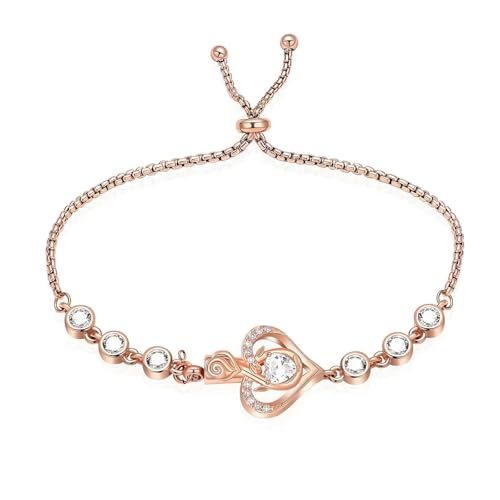 MKJFRLLSA Frauen Rose Urnen Einäscherung Armband Verstellbar für Haustier/Mensch Asche Gedenkgeschenke Andenken Urne Armreif Schmuck anpassen von MKJFRLLSA