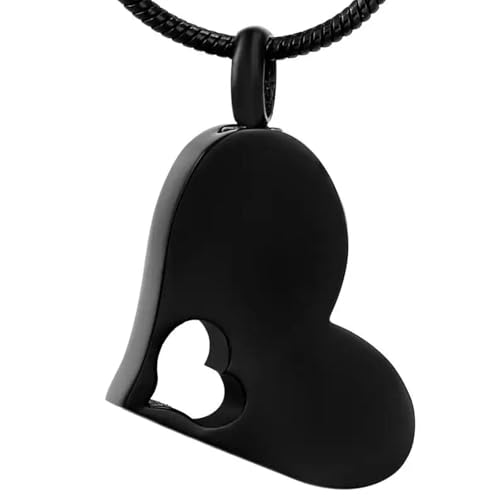 MKJFRLLSA Herz Einäscherung Schmuck für Asche Edelstahl Memorial Urne Halskette für Asche für Frauen Einäscherung Asche Anhänger von MKJFRLLSA