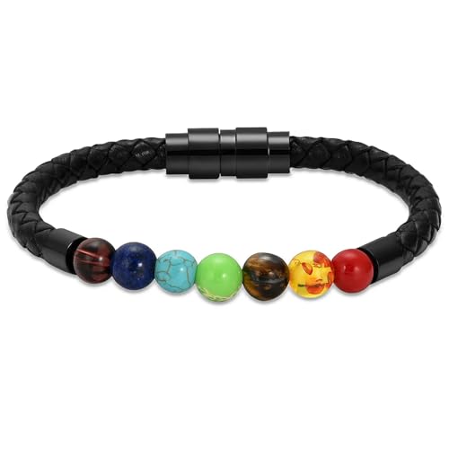 MKJFRLLSA Lavastein Einäscherung Schmuck Urne Armband für Asche geflochtene Andenken Asche Armband Memorial Armreif Geschenk von MKJFRLLSA