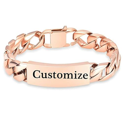 MKJFRLLSA Link Urne Armband Einäscherung Urne Armbänder für menschliche Asche für Männer Anpassen Geschenk Andenken Gedenkarmreif von MKJFRLLSA