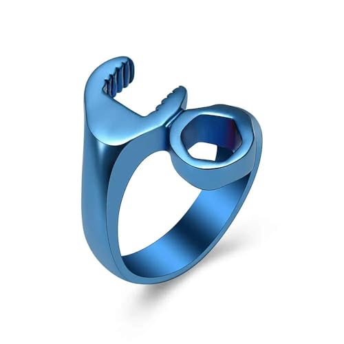 MKJFRLLSA Männer Einäscherung Urne Ringe für Asche Schraubenschlüssel Ring Edelstahl Schmuck Andenken Asche Halter von MKJFRLLSA