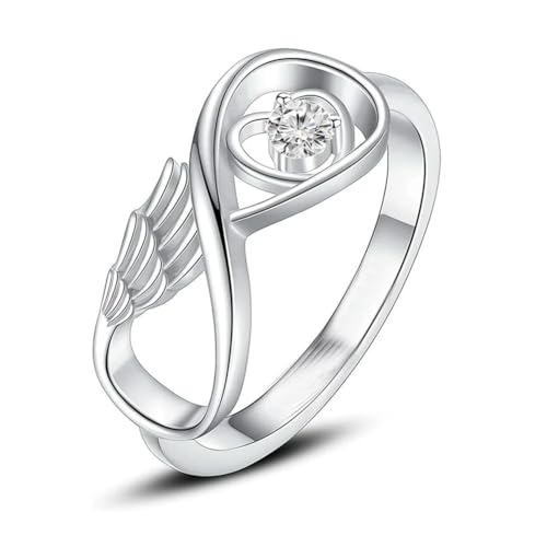 MKJFRLLSA Ring Halten Sie geliebte Menschen Asche Einäscherung Urne Ring für Frauen Finger Ring Gedenkschmuck von MKJFRLLSA