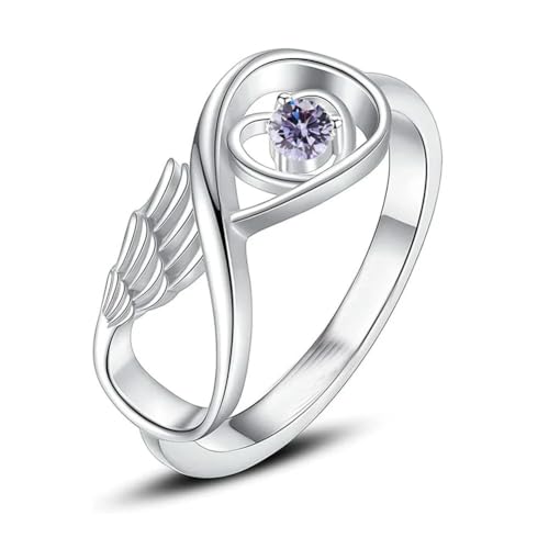 MKJFRLLSA Ring Halten Sie geliebte Menschen Asche Einäscherung Urne Ring für Frauen Finger Ring Gedenkschmuck von MKJFRLLSA