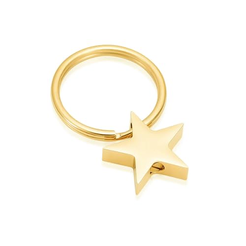 MKJFRLLSA Stern Einäscherung Urne Schlüsselanhänger Memorial Asche Edelstahl für Asche Halter Andenken Schlüsselanhänger Andenken Schmuck von MKJFRLLSA