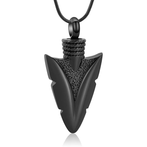 MKJFRLLSA Urne Halskette für Männer Einäscherung Schmuck für Asche Memorial Medaillons Andenken Anhänger für Frauen Männer Memory Geschenk von MKJFRLLSA