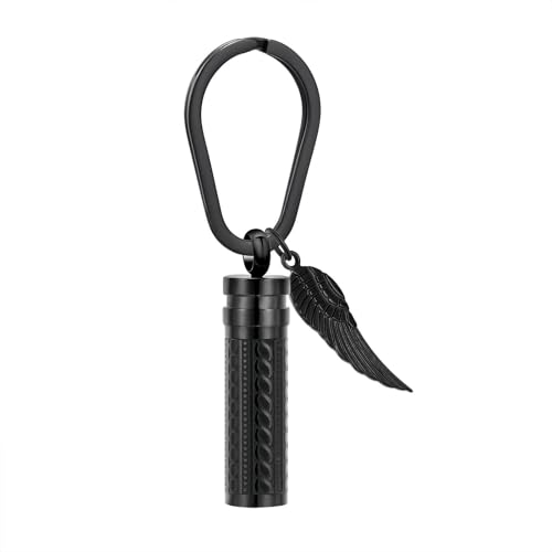 MKJFRLLSA ylinder Urne Schlüsselanhänger für Asche Einäscherung Schmuck Memorial Schlüsselanhänger Asche Halter für menschliche Haustiere MKJFRLLSA ylinder Urne Schlüsselanhänger für Asche Einäscherung Schmuck Memorial Schlüsselanhänger Asche Halter für menschliche Haustiere von MKJFRLLSA