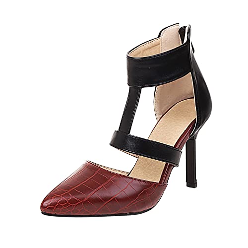 Damen Platform Mary Jane Schuhe Sweet Toe Knöchel Gothic Plattform Bridal Brautschuhe Damen Seide wie Satin Stöckel Absatz geschlossene Zehe Pumps Brautschuhe Damen von MKMK