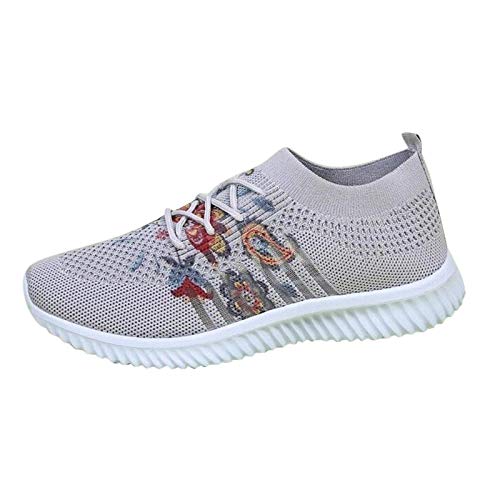 Frauen Schnürhalbschuhe lose Einlage Einfarbig Flache Lässig Atmungsaktive Keile Unisex Erwachsene Sneakers Sportschuhe Sneaker Hausschuhe Muffin Unten Alltägliche von MKMK