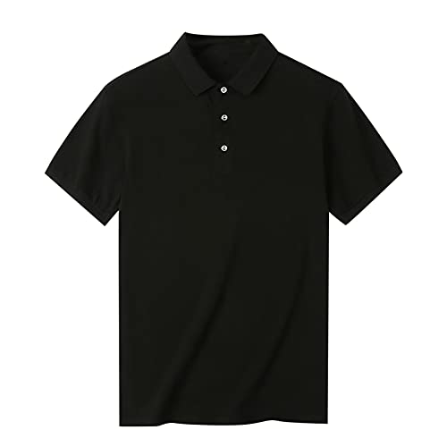 Polohemd Golf T-Shirt 2022 Herren Tshirt Polo_Shirts Herren Kurzarm Golf Tshirts Einfarbig Polo_Golf mit Knopfleiste T-Shirt Sommer Revers Polohemd Männer Golf Polo_Shirts Große Größe von MKMK